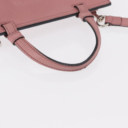 Gucci Bamboo Daily Top Handle Bag Leather, PINK, LEATHER, Handbag