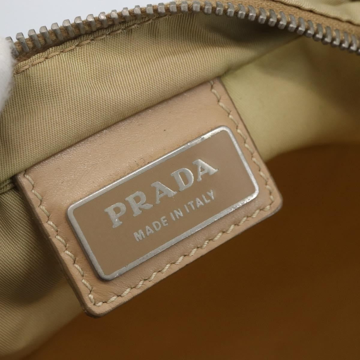 Prada Front Pocket Messenger Bag Tessuto, BEIGE, NYLON, Shoulder bag