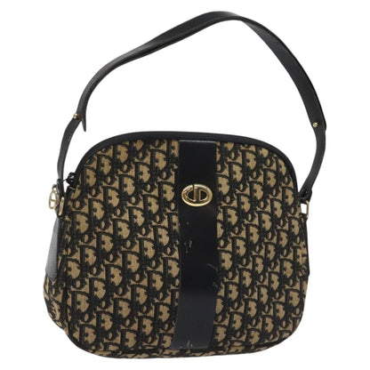 Christian Dior Vintage Trotter Shoulder Bag Canvas, BLACK, CANVAS, Shoulder bag