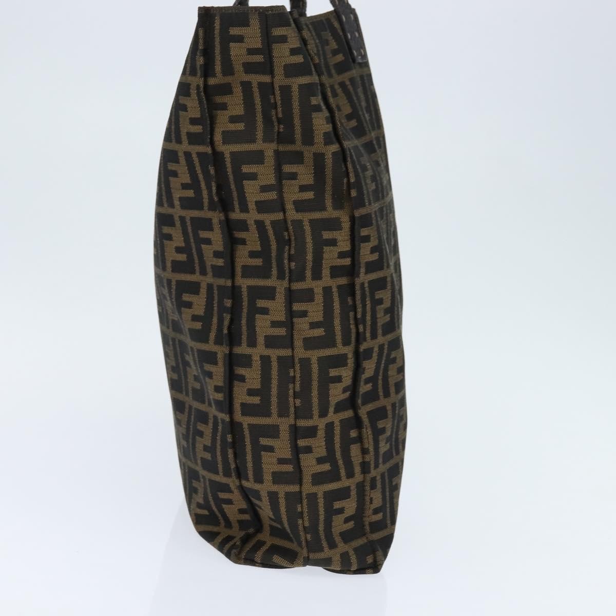 Fendi Open Shopping Tote Zucca Canvas, BROWN, CANVAS, Tote bag