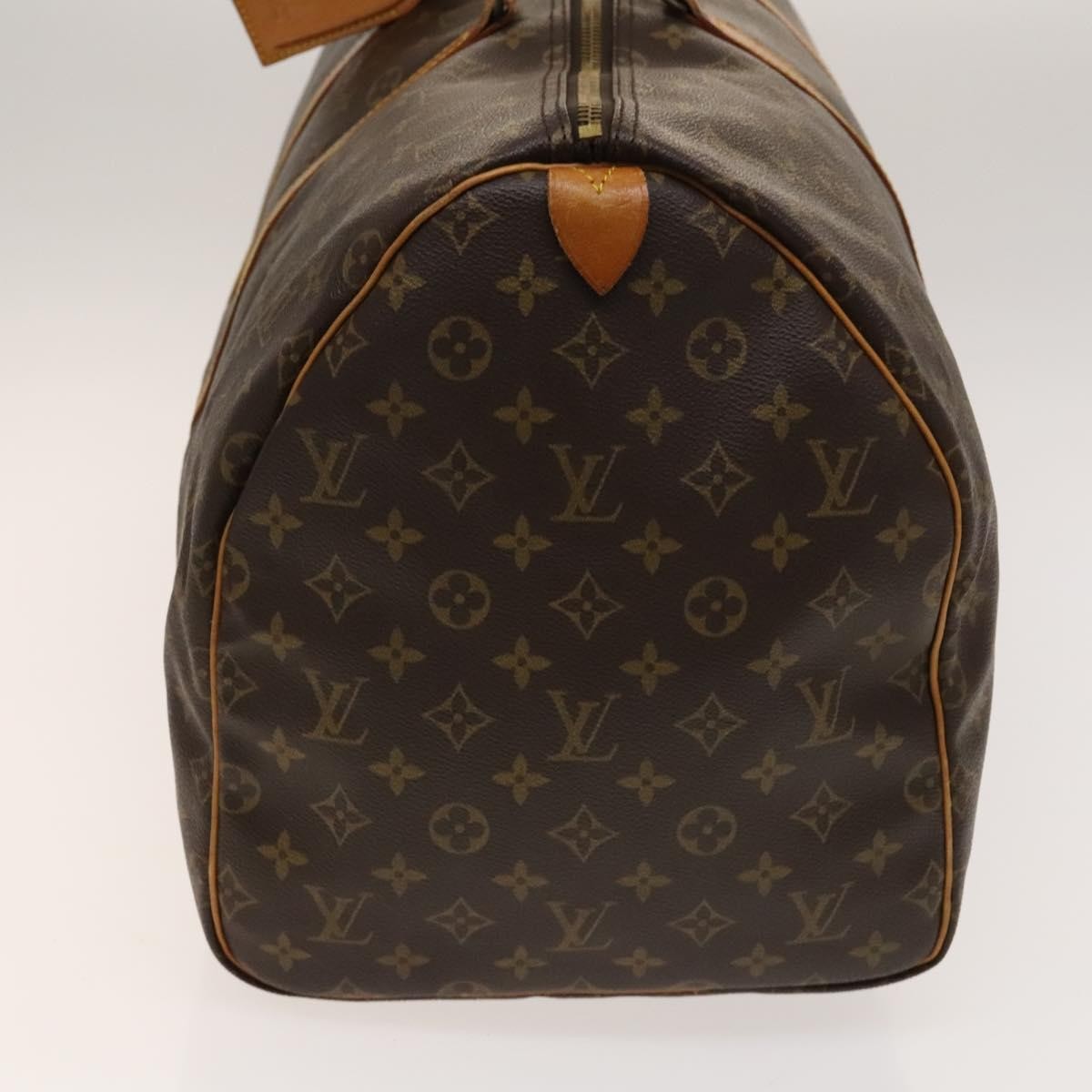 Louis Vuitton Keepall Bag Monogram Canvas, BROWN, CANVAS, Travel bag