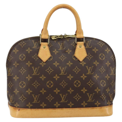 Louis Vuitton Alma Handbag Monogram Canvas, BROWN, CANVAS, Handbag