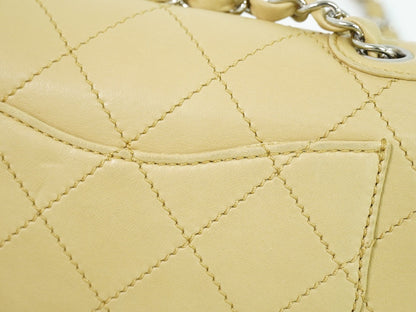 Chanel Reissue 2.55 Flap Bag Quilted Lambskin, BEIGE, LEATHER, Shoulder bag