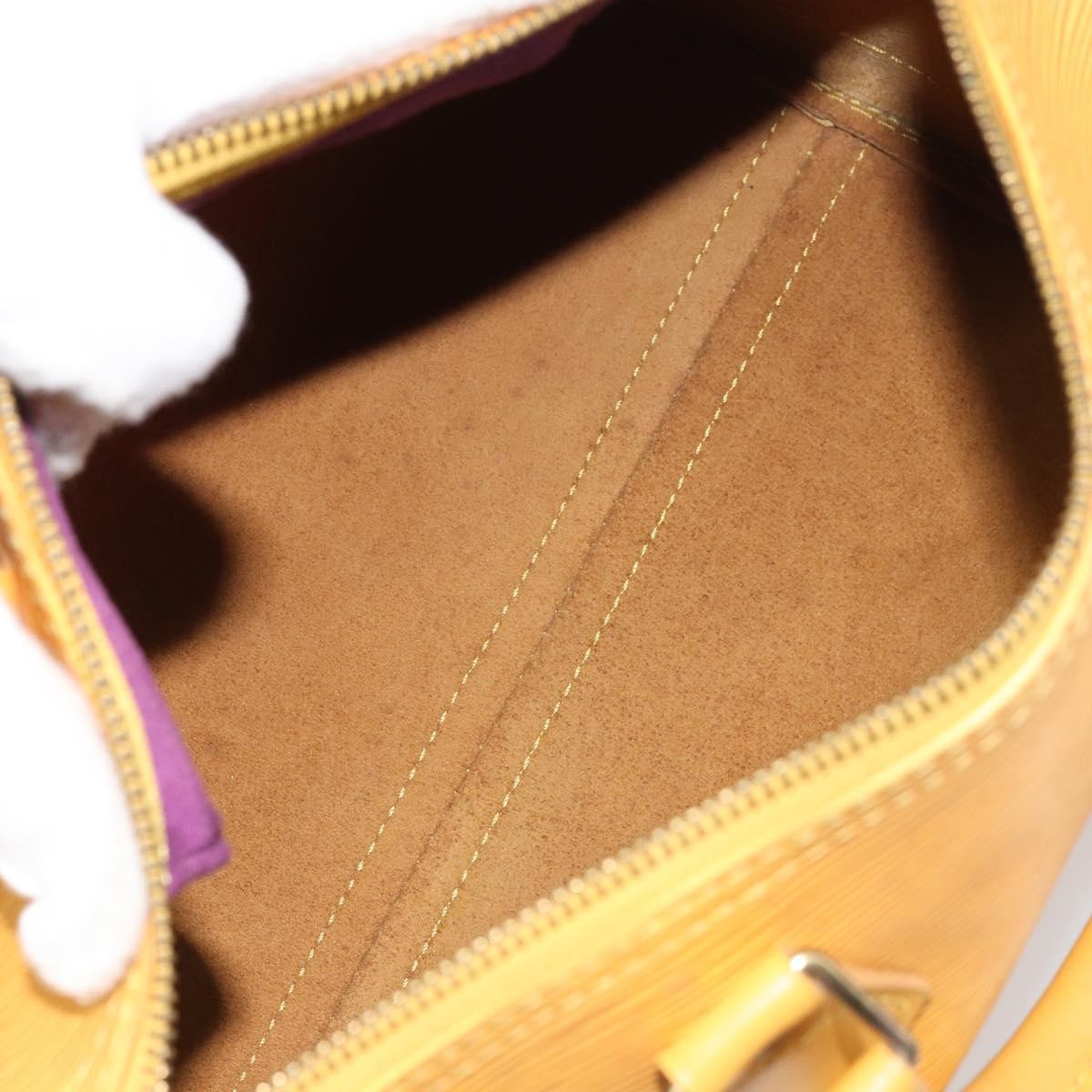 Louis Vuitton Speedy Handbag Epi Leather, YELLOW, LEATHER, Handbag