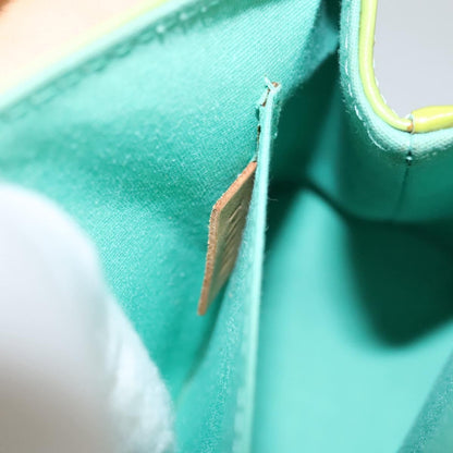 Louis Vuitton Biscayne Bay Handbag Monogram Vernis, GREEN, PATENT_LEATHER, Handbag