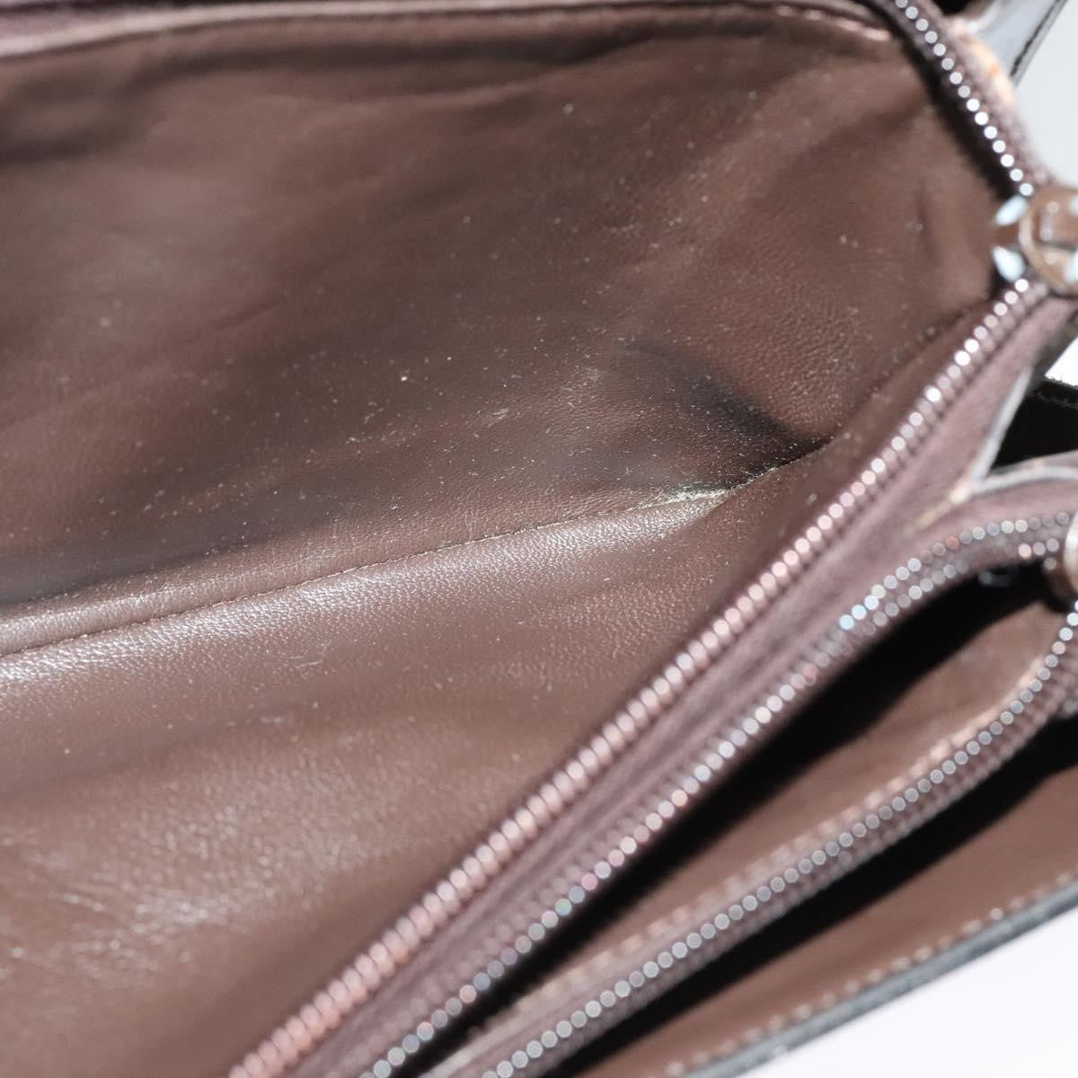 Celine C Sulky Shoulder bag Canvas and Leather, BROWN, CANVAS, Shoulder bag