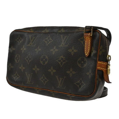 Louis Vuitton Pochette Marly Bandouliere Bag Monogram Canvas, BROWN, CANVAS, Shoulder bag