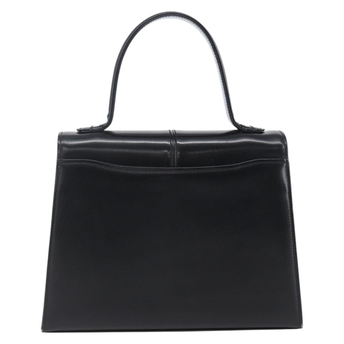 Saint Laurent Vintage Handbag Leather, BLACK, LEATHER, Handbag