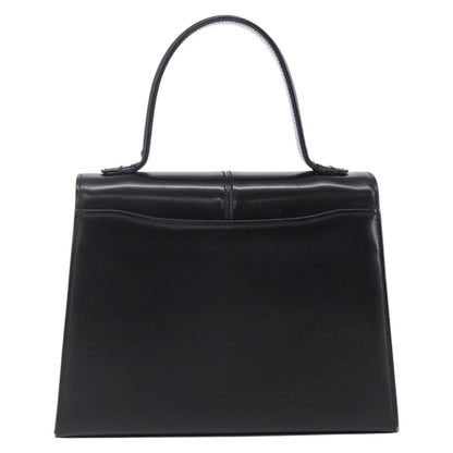 Saint Laurent Vintage Handbag Leather, BLACK, LEATHER, Handbag