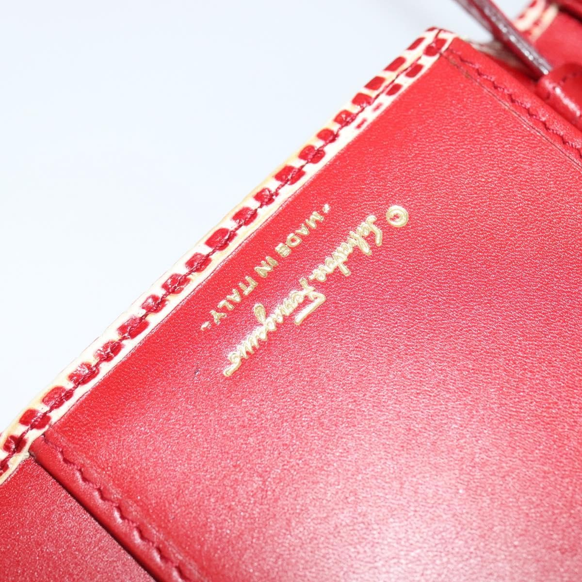 Salvatore Ferragamo Gancini Shoulder Bag Leather, RED, LEATHER, Shoulder bag