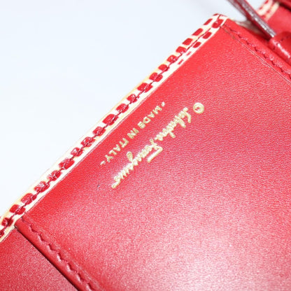 Salvatore Ferragamo Gancini Shoulder Bag Leather, RED, LEATHER, Shoulder bag
