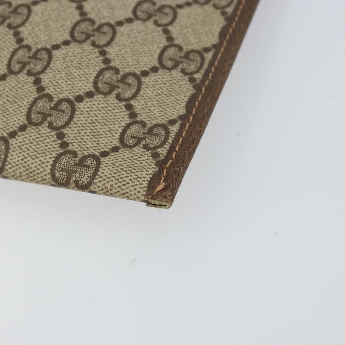 Gucci GG Supreme Clutch bag PVC, BEIGE, PVC, Clutche & pouche