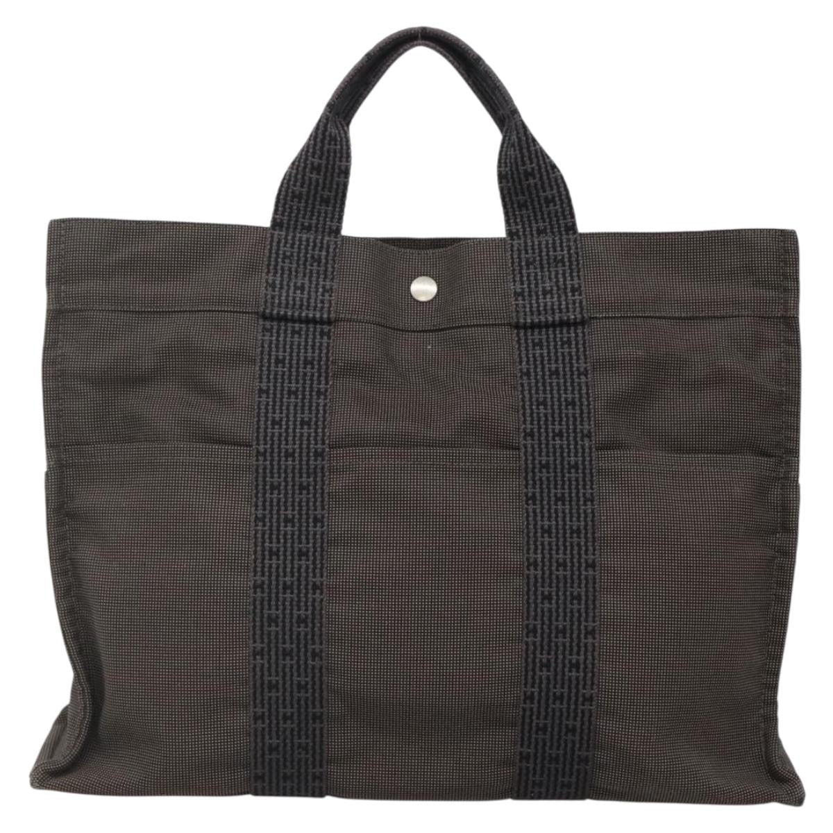 Hermes Fourre-tout Herline Fourre-tout Herline, GRAY, CANVAS, Tote bag