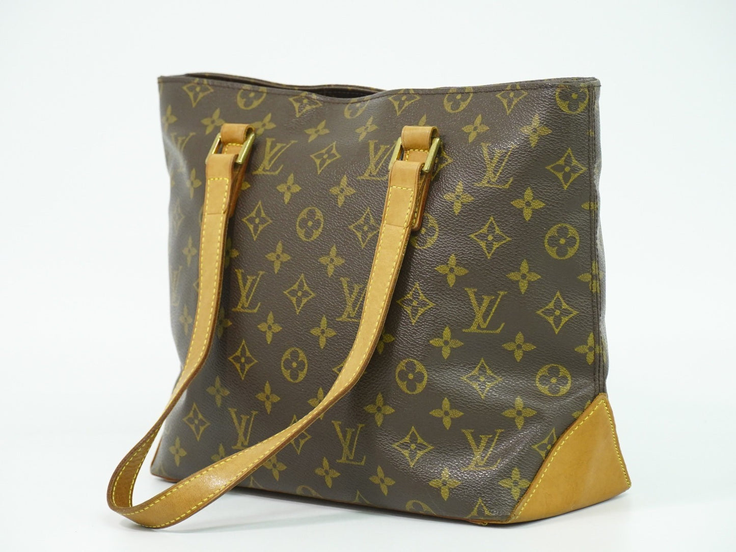 Louis Vuitton Cabas Mezzo Monogram Canvas, BROWN, CANVAS, Tote bag