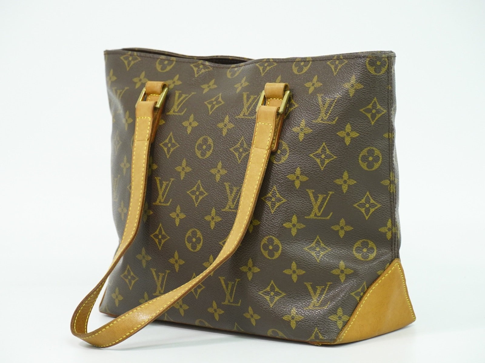Louis Vuitton Cabas Mezzo Monogram Canvas, BROWN, CANVAS, Tote bag