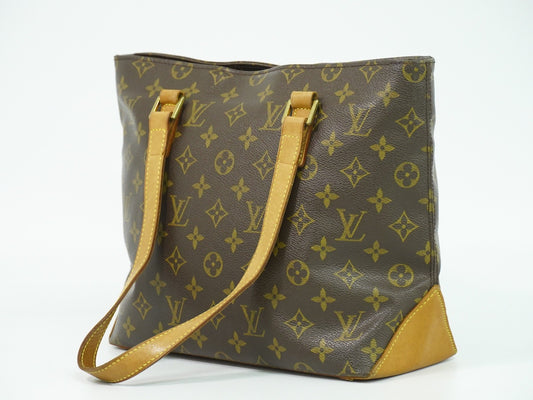 Louis Vuitton Cabas Mezzo Monogram Canvas, BROWN, CANVAS, Tote bag