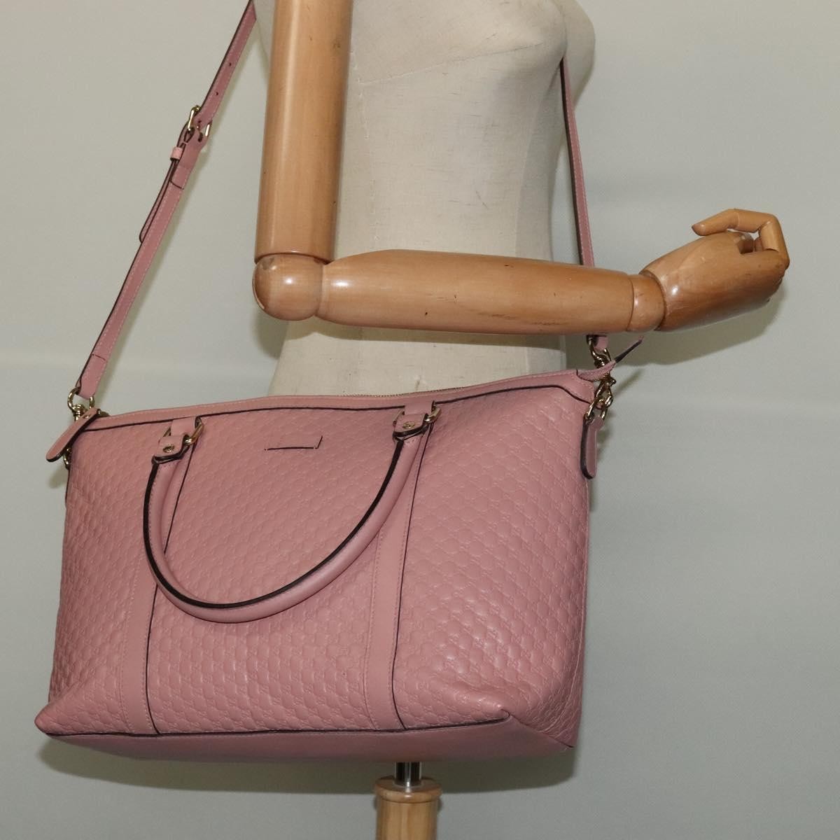 Gucci Margaux Tote (Outlet) Microguccissima Leather, PINK, LEATHER, Tote bag