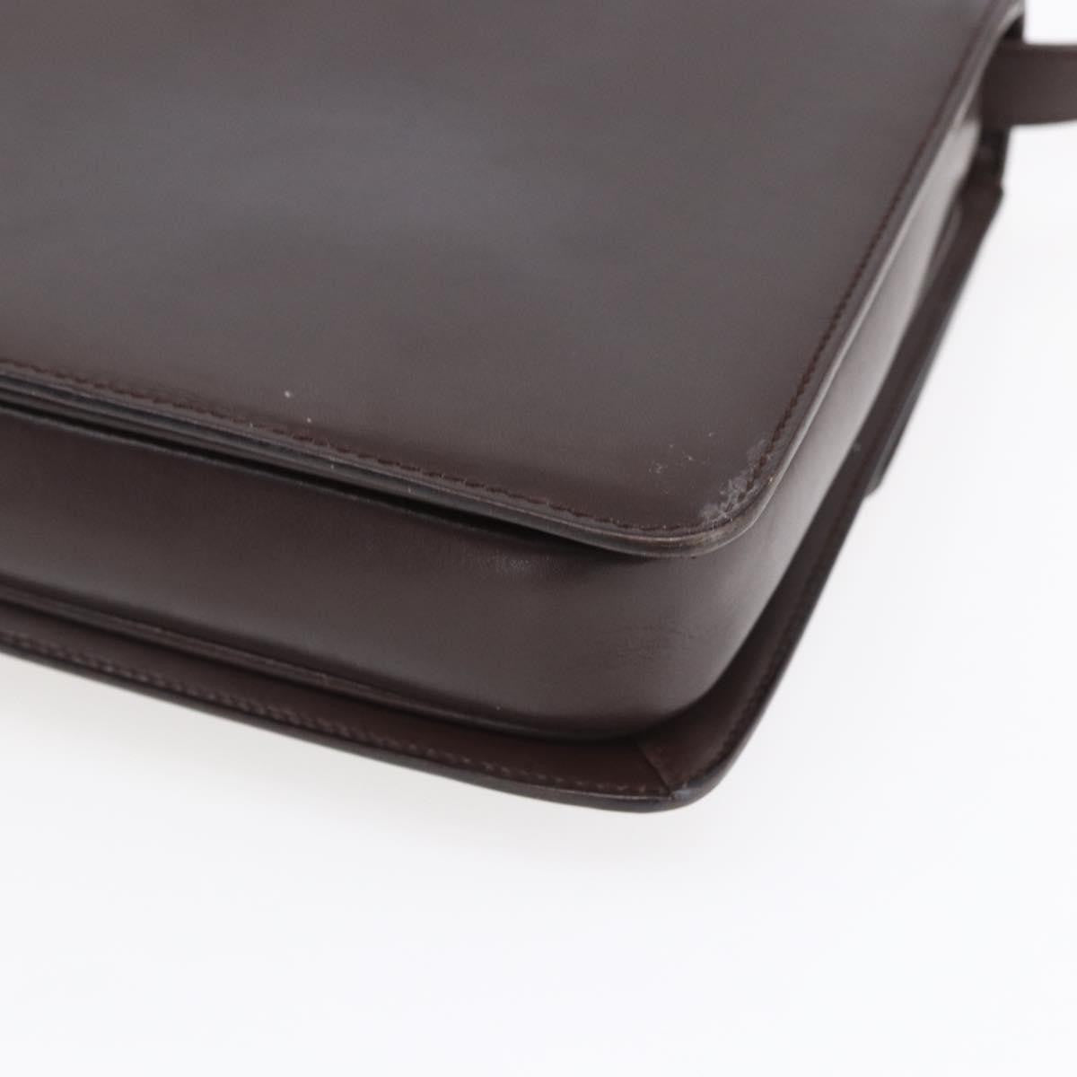 Gucci Vintage Shoulder Bag Leather, BROWN, LEATHER, Shoulder bag