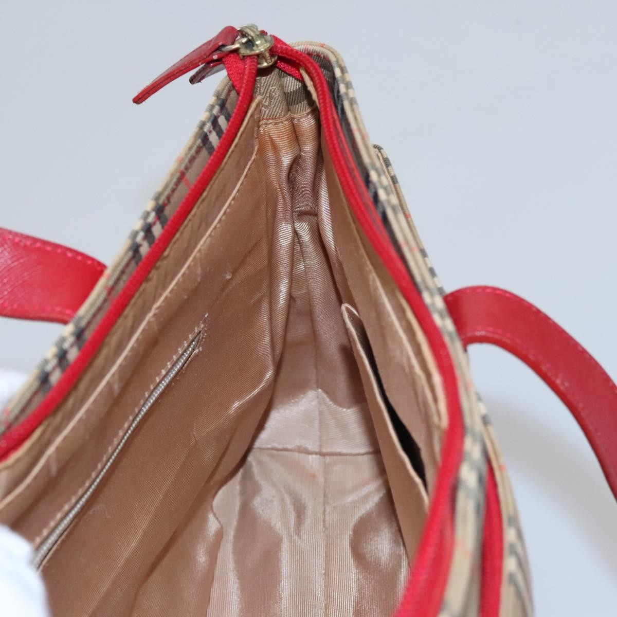 Burberry Nova Check Handbag Nova Check Canvas, BEIGE, CANVAS, Handbag