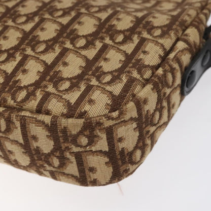 Christian Dior Vintage Trotter Shoulder Bag Canvas, BROWN, CANVAS, Shoulder bag