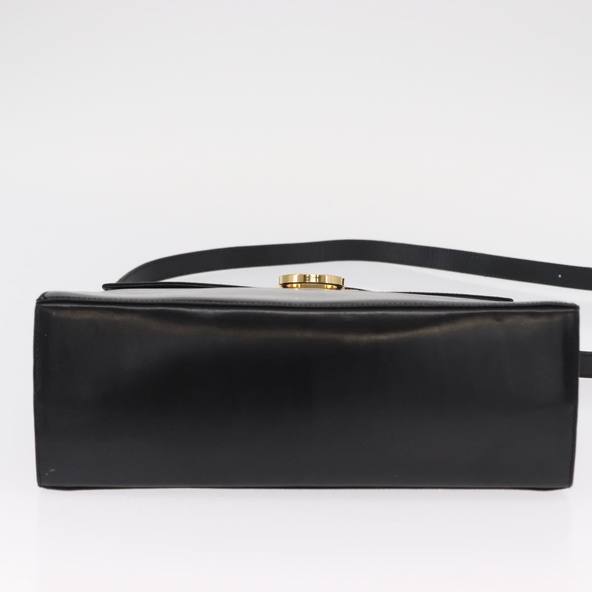 Salvatore Ferragamo Convertible Top Handle Bag Leather, BLACK, LEATHER, Handbag