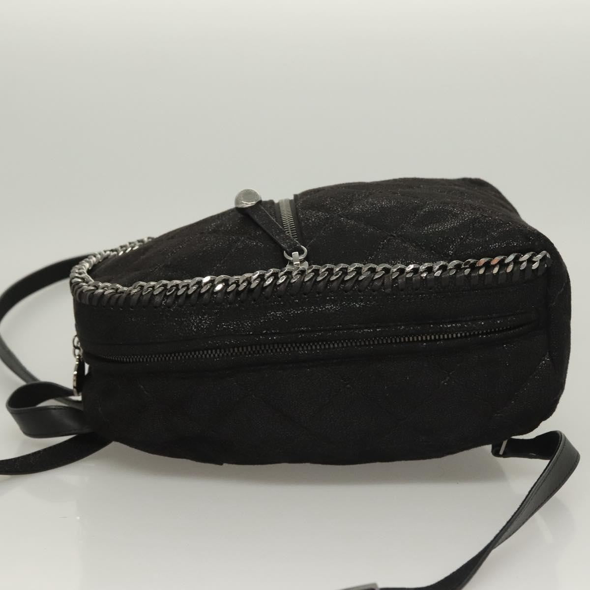 Stella McCartney Falabella Flap Pocket Backpack Shaggy Deer, BLACK, SUEDE, Backpack
