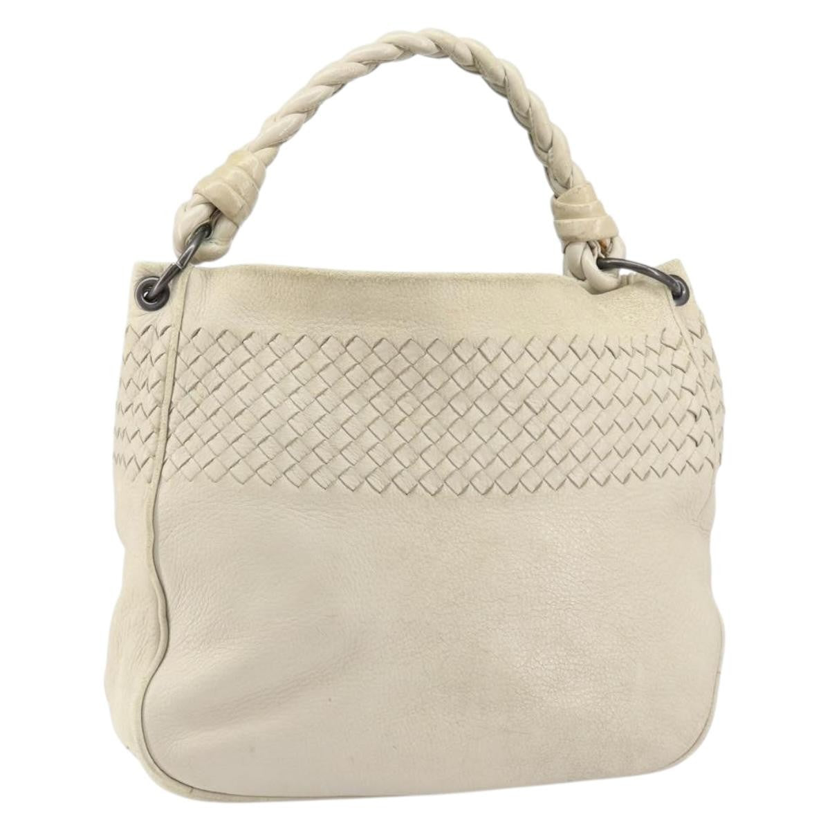 Bottega Veneta Intrecciato Shoulder bag Leather, BEIGE, LEATHER, Shoulder bag