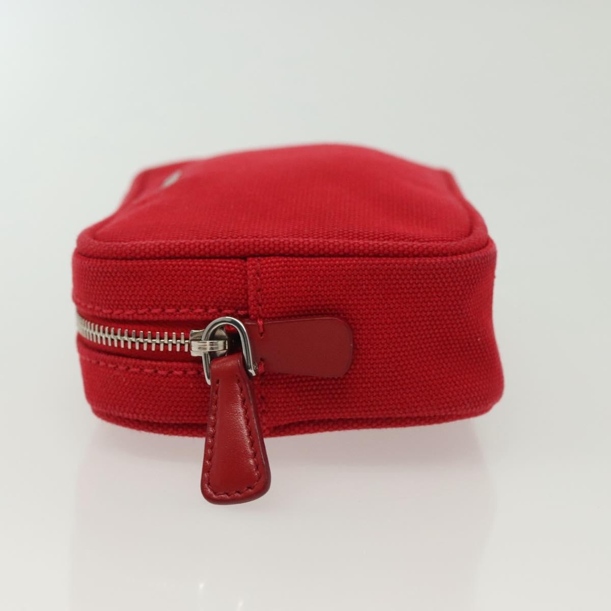 Prada Zip Around Toiletry Bag Canvas, RED, CANVAS, Clutche & pouche