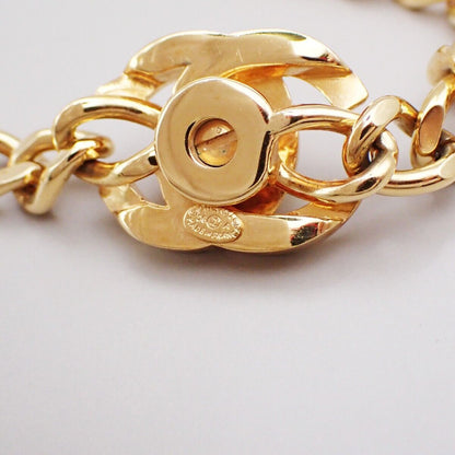 Chanel Vintage Turnlock Reissue Chain Necklace Metal, GOLD, GOLD_PLATED, Necklace