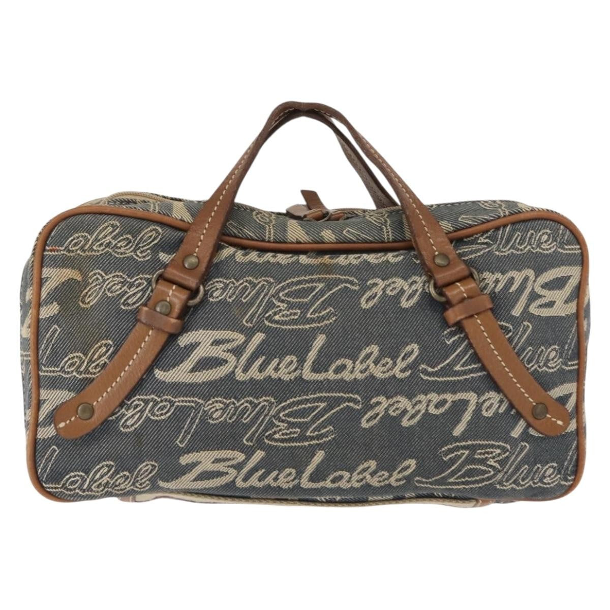 Burberry Blue Label Handbag Denim, BLUE, DENIM_JEANS, Travel bag