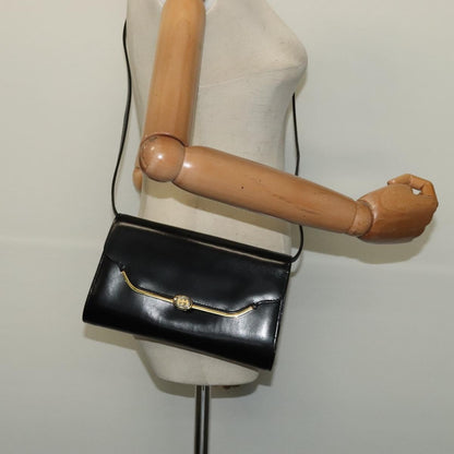 Gucci Vintage Shoulder Bag Leather, BLACK, LEATHER, Shoulder bag
