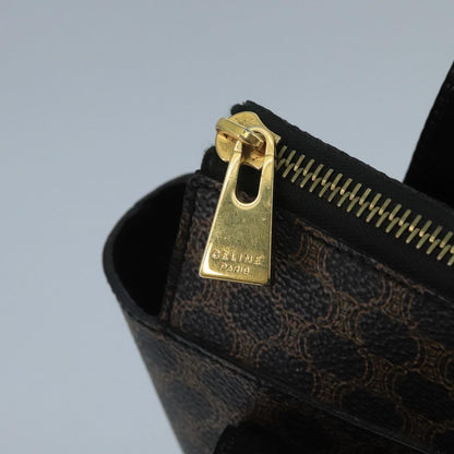 Celine C Macadam Handbag PVC Leather, Black, PVC, Handbag