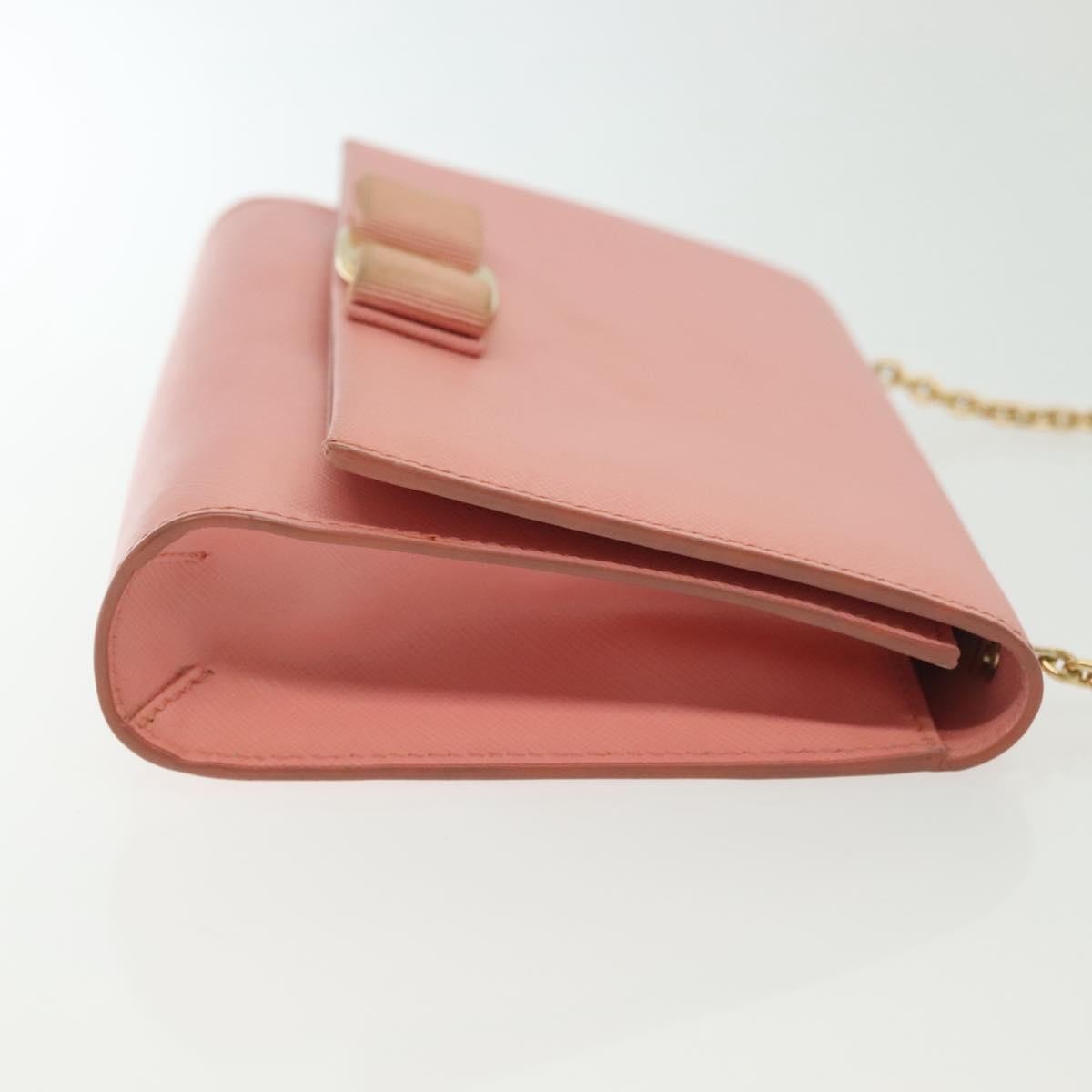 Salvatore Ferragamo Ginny Crossbody Bag Leather, PINK, LEATHER, Shoulder bag