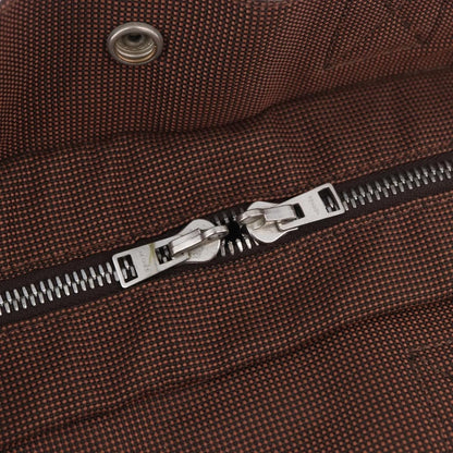 Hermes Fourre Tout Tote Canvas, Brown, Canvas, Tote Bag