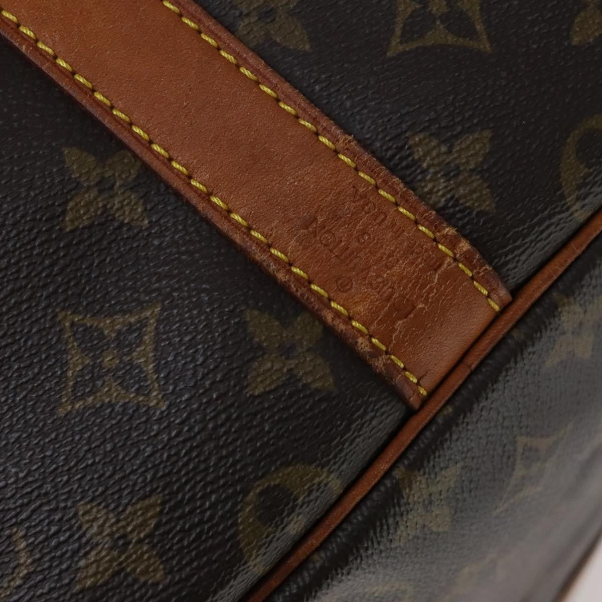 Louis Vuitton Keepall Bandouliere Bag Monogram Canvas, BROWN, CANVAS, Travel bag