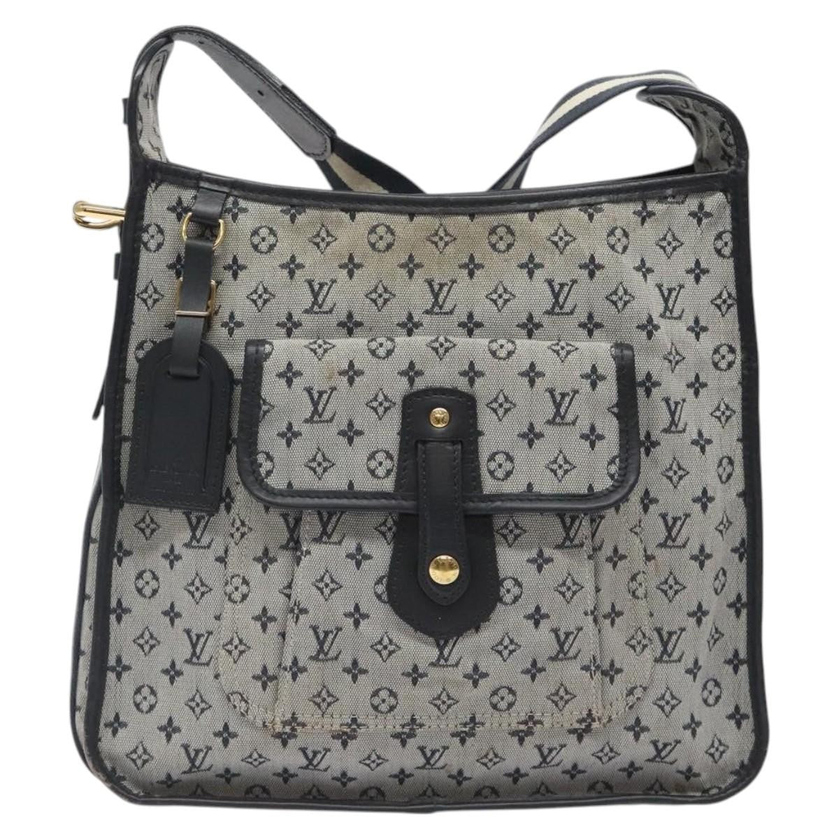 Louis Vuitton Mary Kate Messenger Bag Mini Lin, NAVY, CANVAS, Shoulder bag