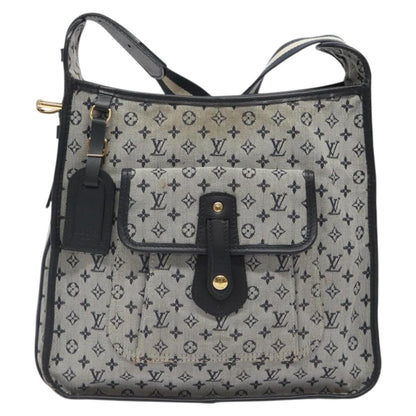 Louis Vuitton Mary Kate Messenger Bag Mini Lin, NAVY, CANVAS, Shoulder bag