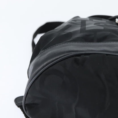 Salvatore Ferragamo Flap Buckle Backpack Printed Neoprene, BLACK, NYLON, Backpack