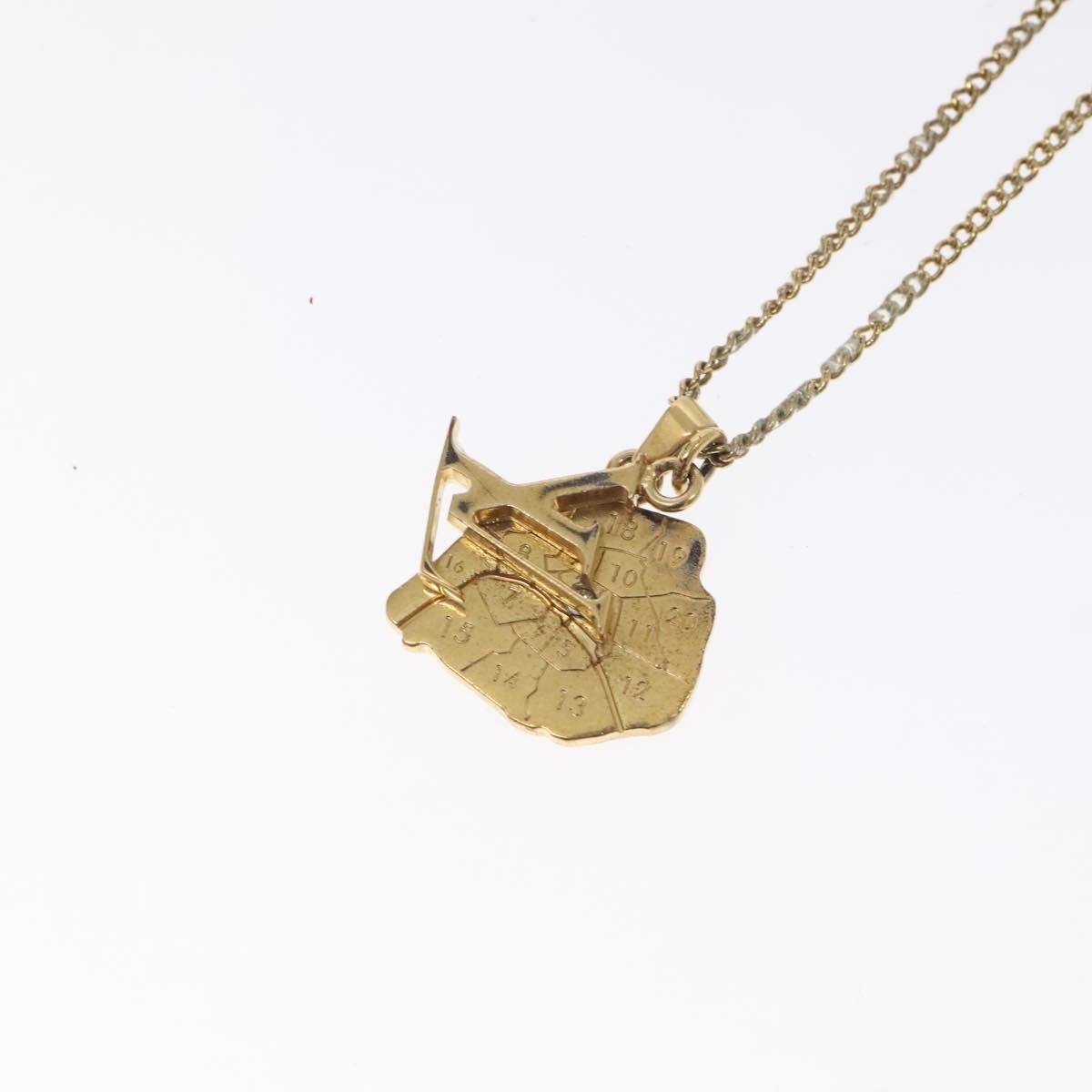 Louis Vuitton LV Initiales Pendant Metal, GOLD, METAL, Necklace