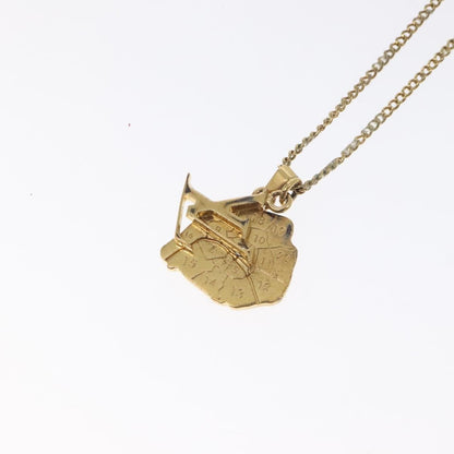Louis Vuitton LV Initiales Pendant Metal, GOLD, METAL, Necklace
