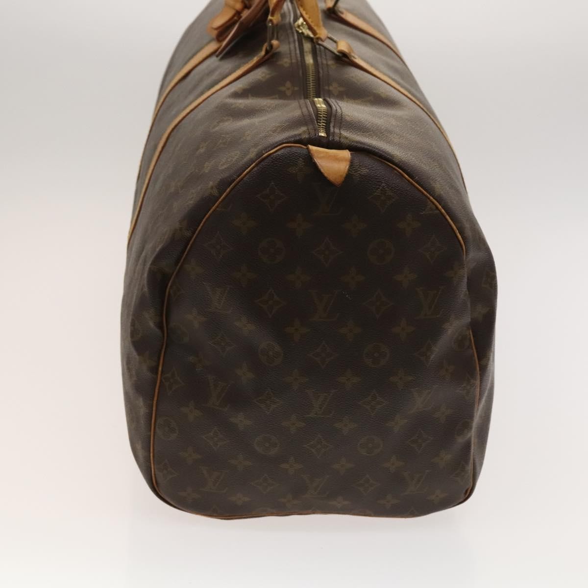 Louis Vuitton Keepall Bag Monogram Canvas, BROWN, CANVAS, Travel bag