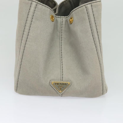 Prada Canapa Tote Canvas, GRAY, CANVAS, Tote bag