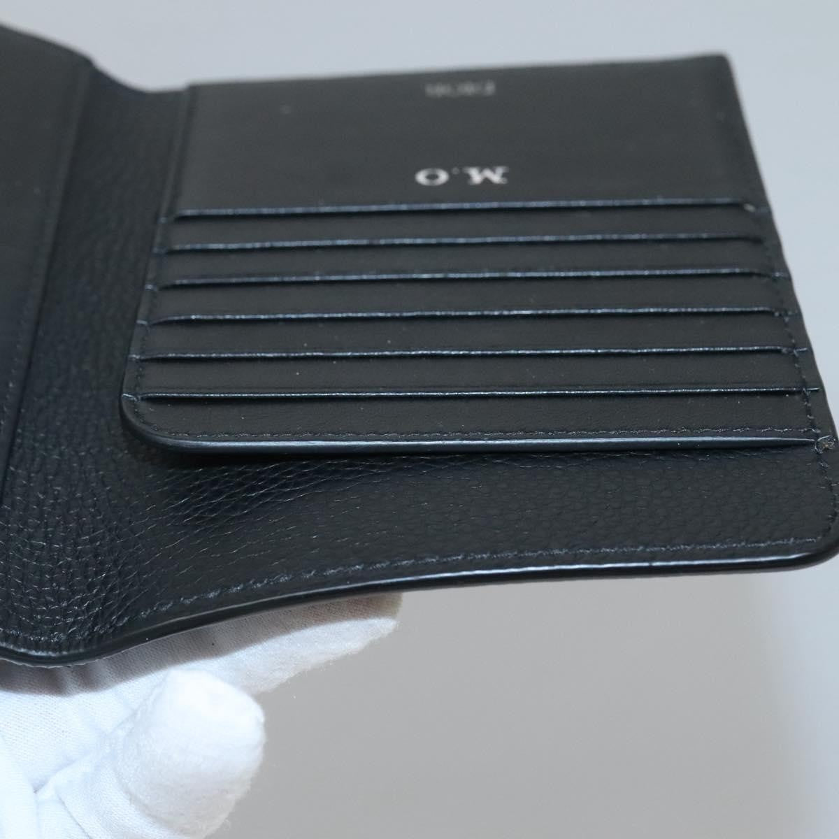 Christian Dior Bifold Card Holder Leather, BLACK, LEATHER, Card Holders