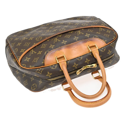 Louis Vuitton Deauville Handbag Monogram Canvas, BROWN, CANVAS, Handbag