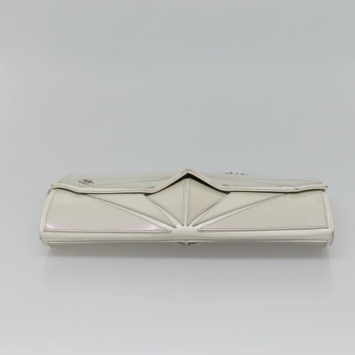 Chanel Midnight Swim Clutch Leather, GRAY, LEATHER, Clutche & pouche