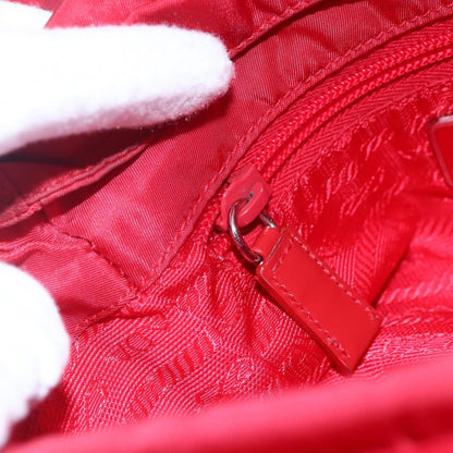 Prada Buckle Messenger Bag Tessuto, RED, NYLON, Shoulder bag