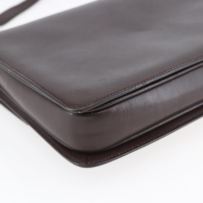 Gucci Vintage Shoulder Bag Leather, BROWN, LEATHER, Shoulder bag