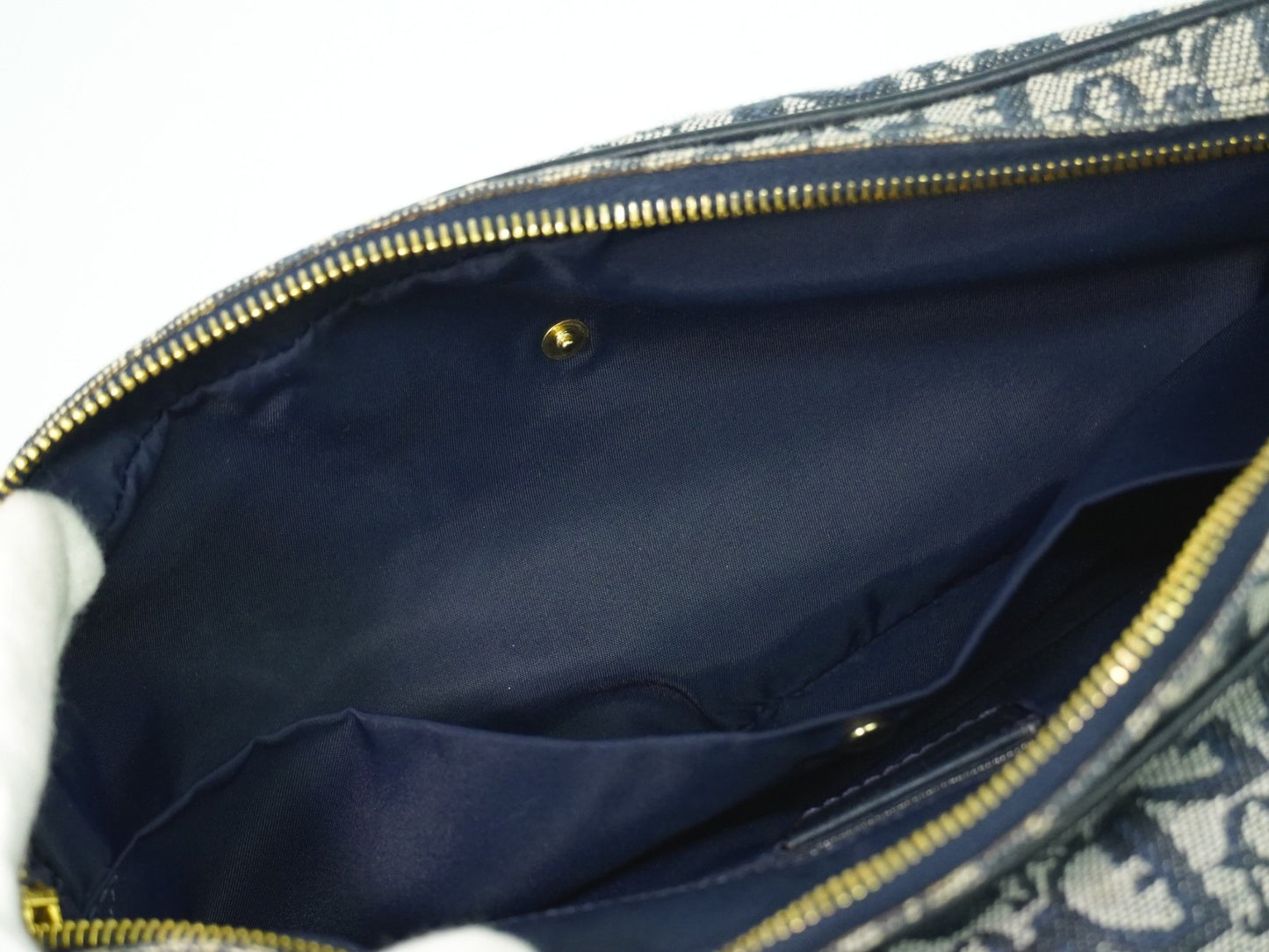 Christian Dior Trotter shoulder bag Canvas, GRAY, CANVAS, Shoulder bag