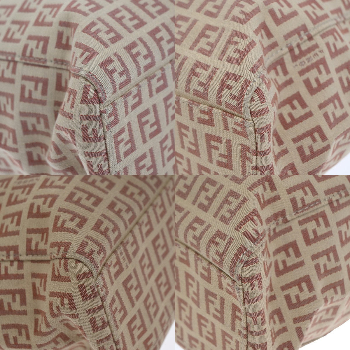 Fendi Vintage Zucca Zucca canvas, PINK, CANVAS, Handbag