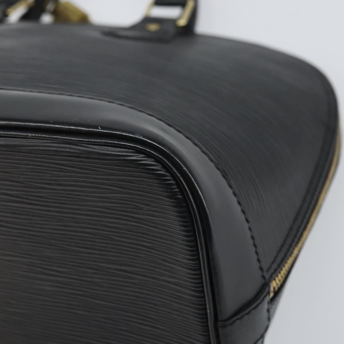 Louis Vuitton Alma Handbag Epi Leather, BLACK, LEATHER, Handbag